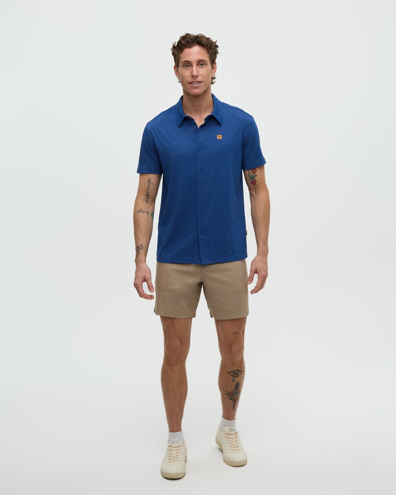 Hemp Latitude 7" Short — Khaki by Tentree — view 2