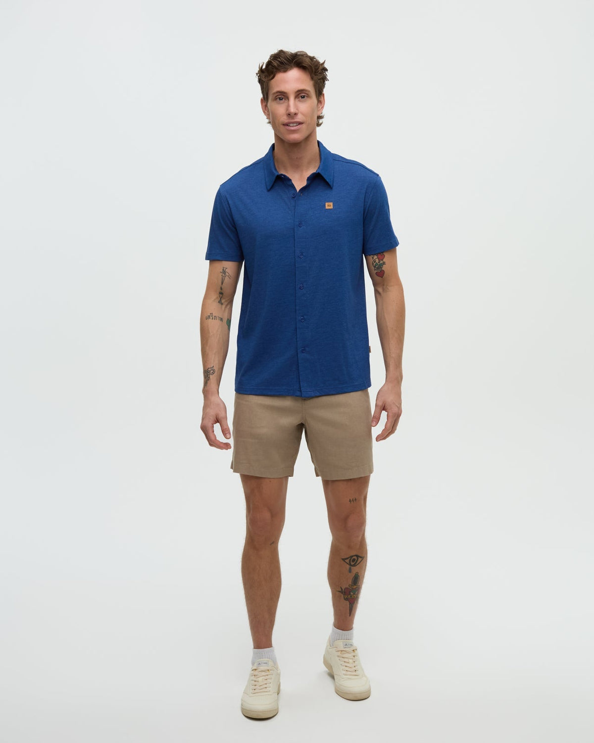 Hemp Latitude 7" Short — Khaki by Tentree — view 2