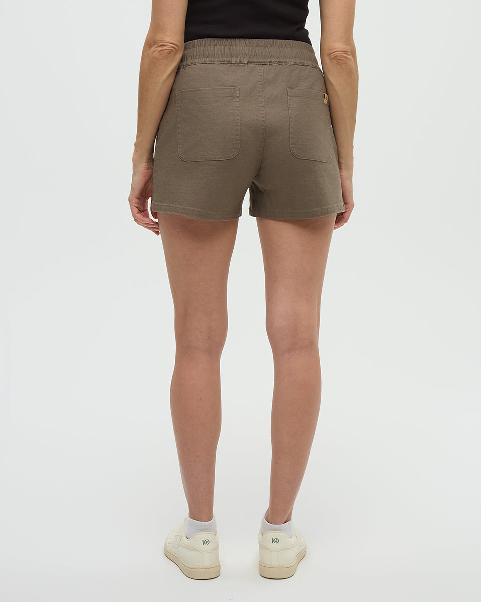 Hemp Stretch Instow Short — Timber by Tentree — view 4