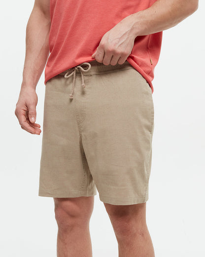 Hemp Joshua Short — Khaki by Tentree — view 4