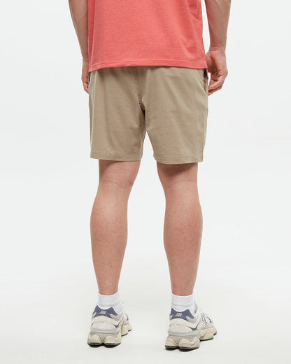 Hemp Joshua Short — Khaki by Tentree — view 3