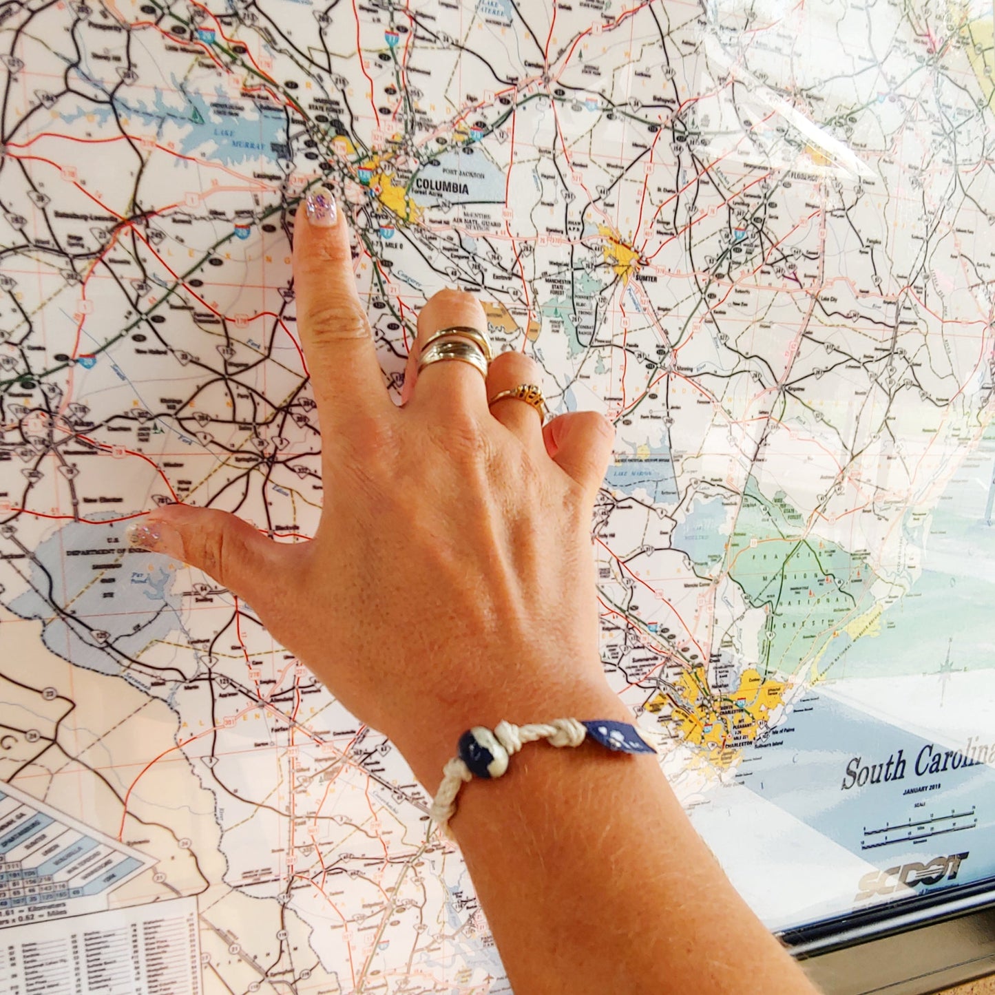 Charleston, South Carolina Sand Bead Bracelet by Earth Bands — view 2