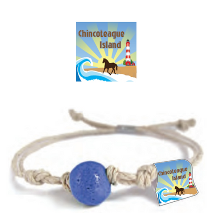 Chincoteague Island, Virginia Sand Bead Bracelet by Earth Bands