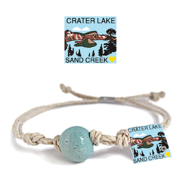 Crater Lake, Oregon Sand Bead Bracelet by Earth Bands