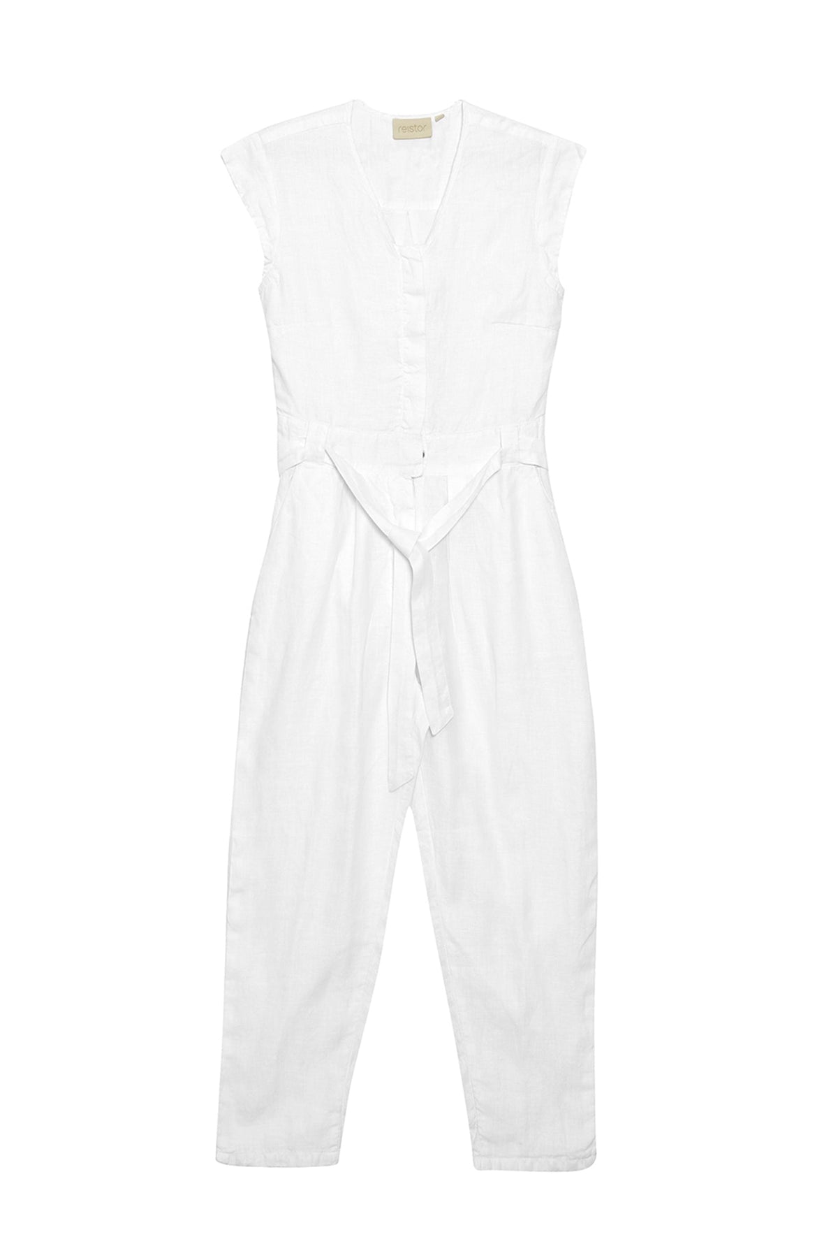 Evening Chai Jumpsuit in White