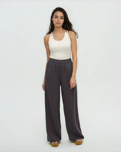 Hemp Kaslo Pant — Graphite by Tentree — view 2