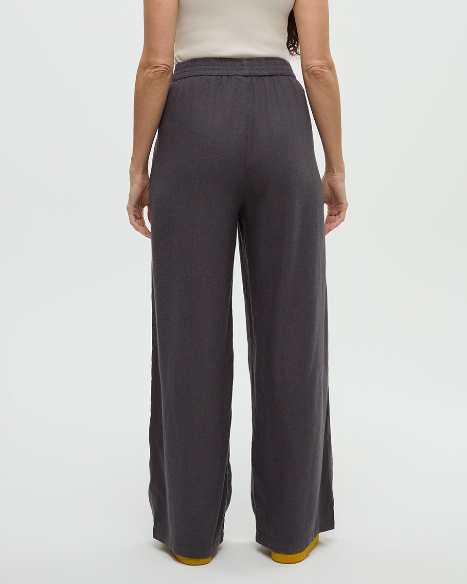 Hemp Kaslo Pant — Graphite by Tentree — view 3