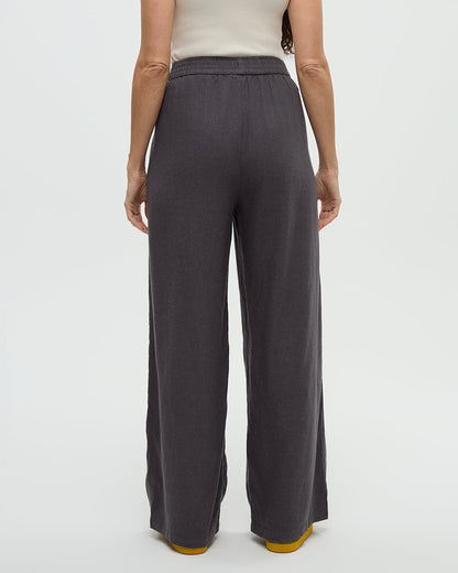Hemp Kaslo Pant — Graphite by Tentree — view 3