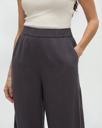 Hemp Kaslo Pant — Graphite by Tentree — view 4
