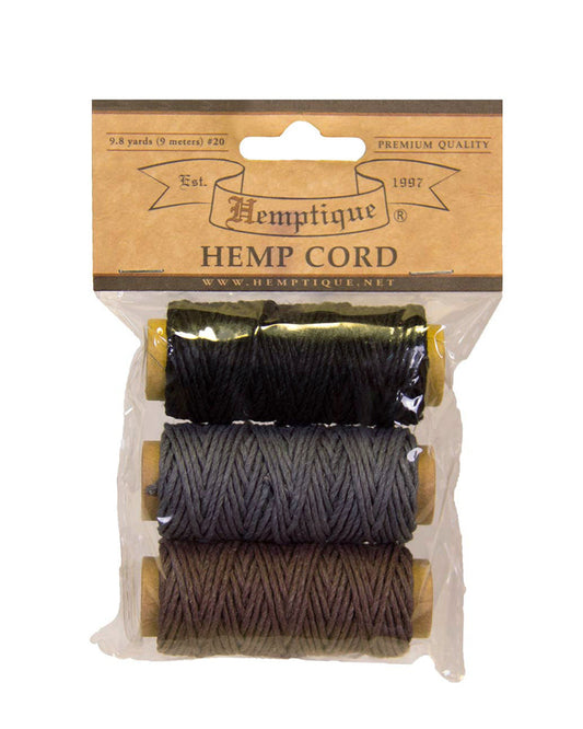 #20 Hemp Cord - 3 Mini Spools Pack