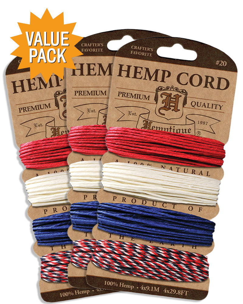 #20 Hemp Cord Card Value Packs!