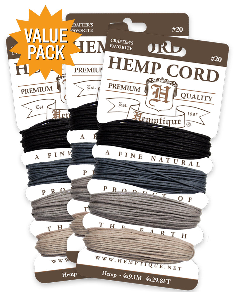 #20 Hemp Cord Card Value Packs!