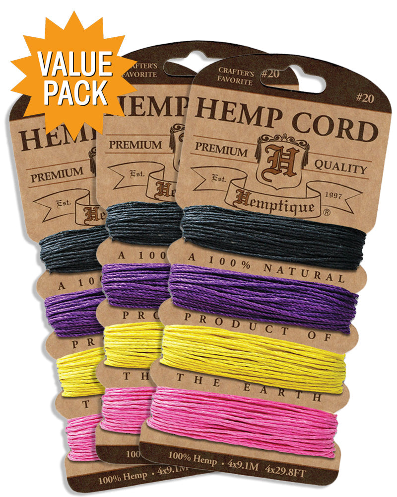 #20 Hemp Cord Card Value Packs!