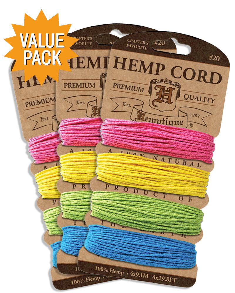 #20 Hemp Cord Card Value Packs!