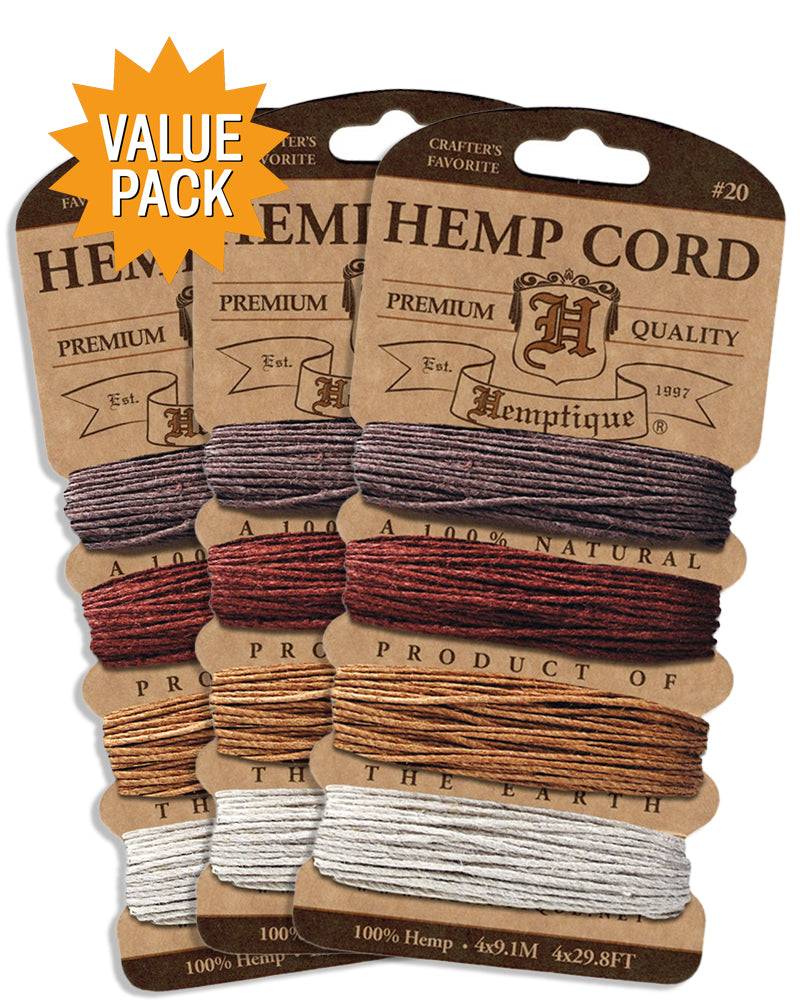 #20 Hemp Cord Card Value Packs!