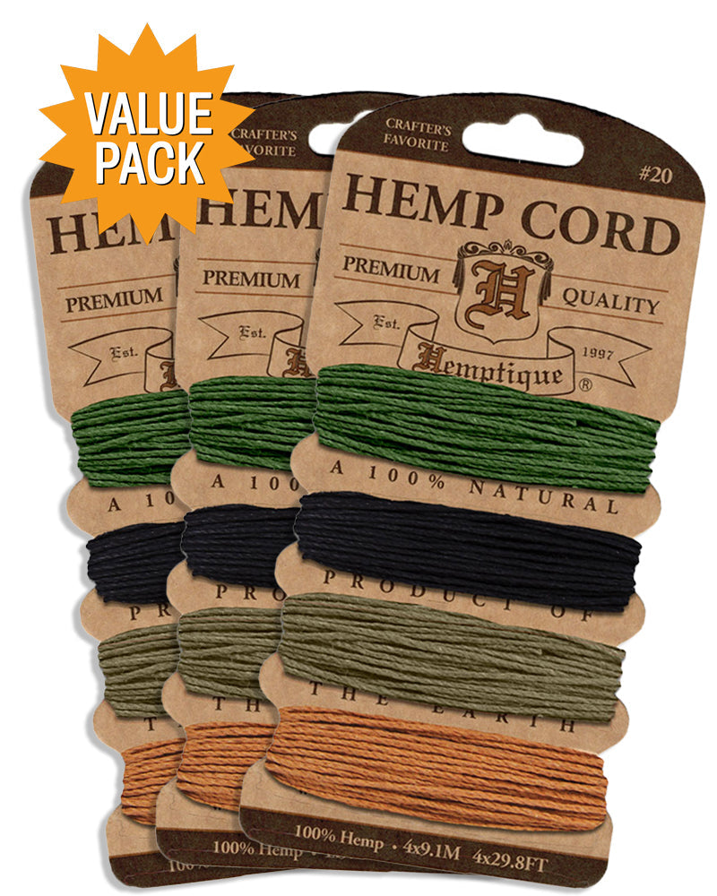 #20 Hemp Cord Card Value Packs!