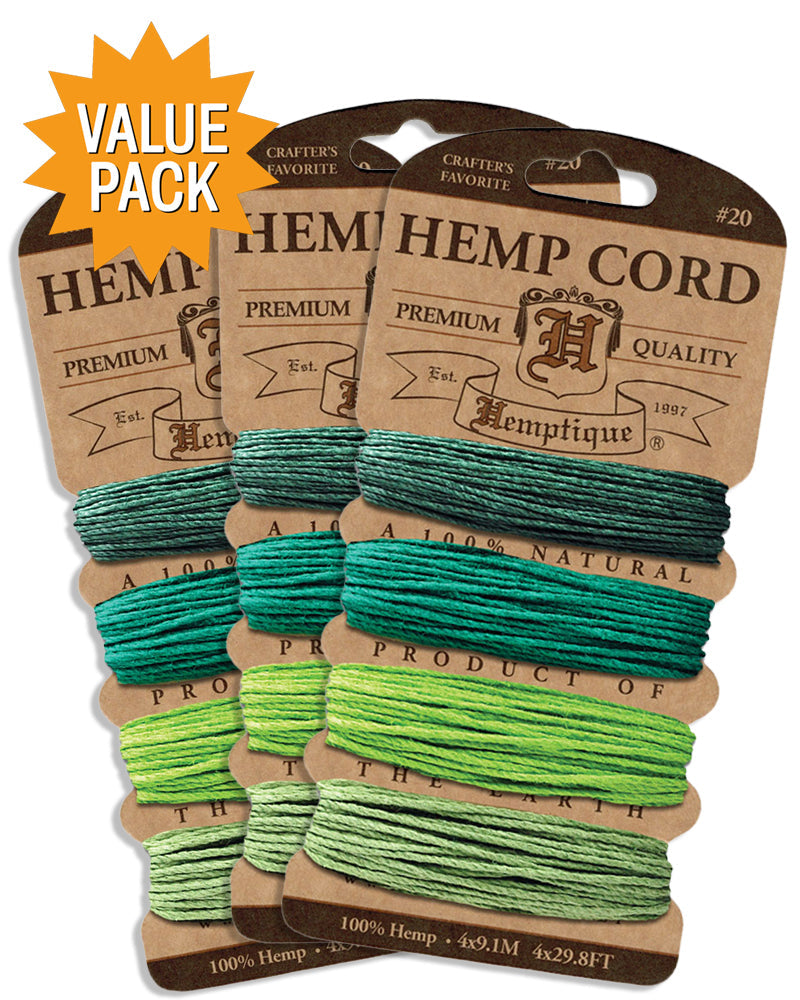 #20 Hemp Cord Card Value Packs!