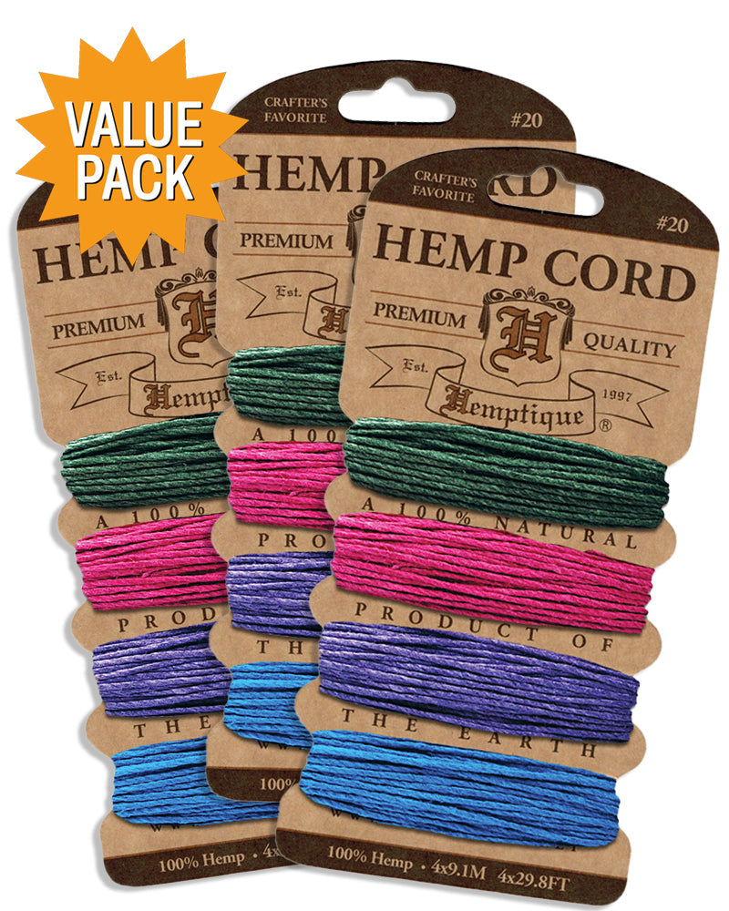 #20 Hemp Cord Card Value Packs!