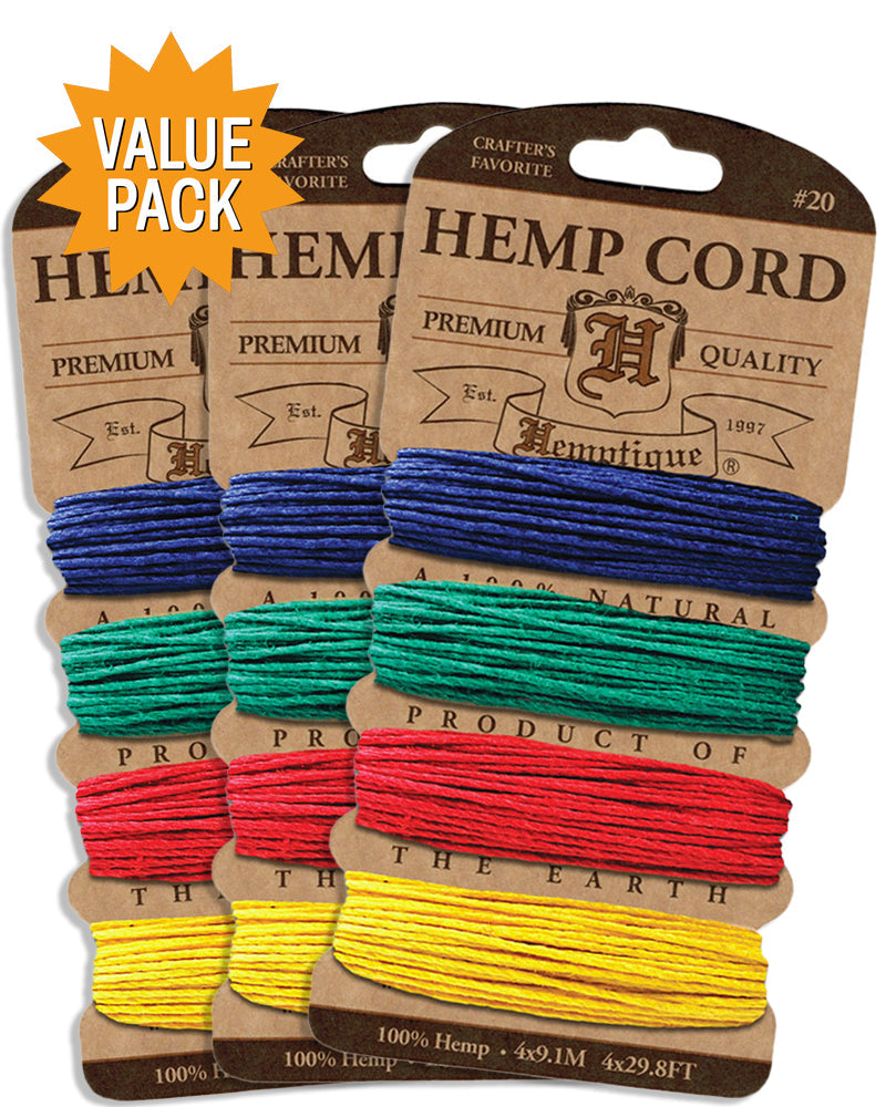 #20 Hemp Cord Card Value Packs!