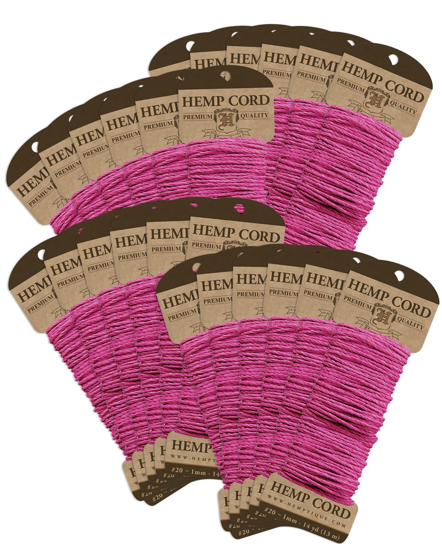 #20 Hemp Cord Long Mini Card - Value Packs