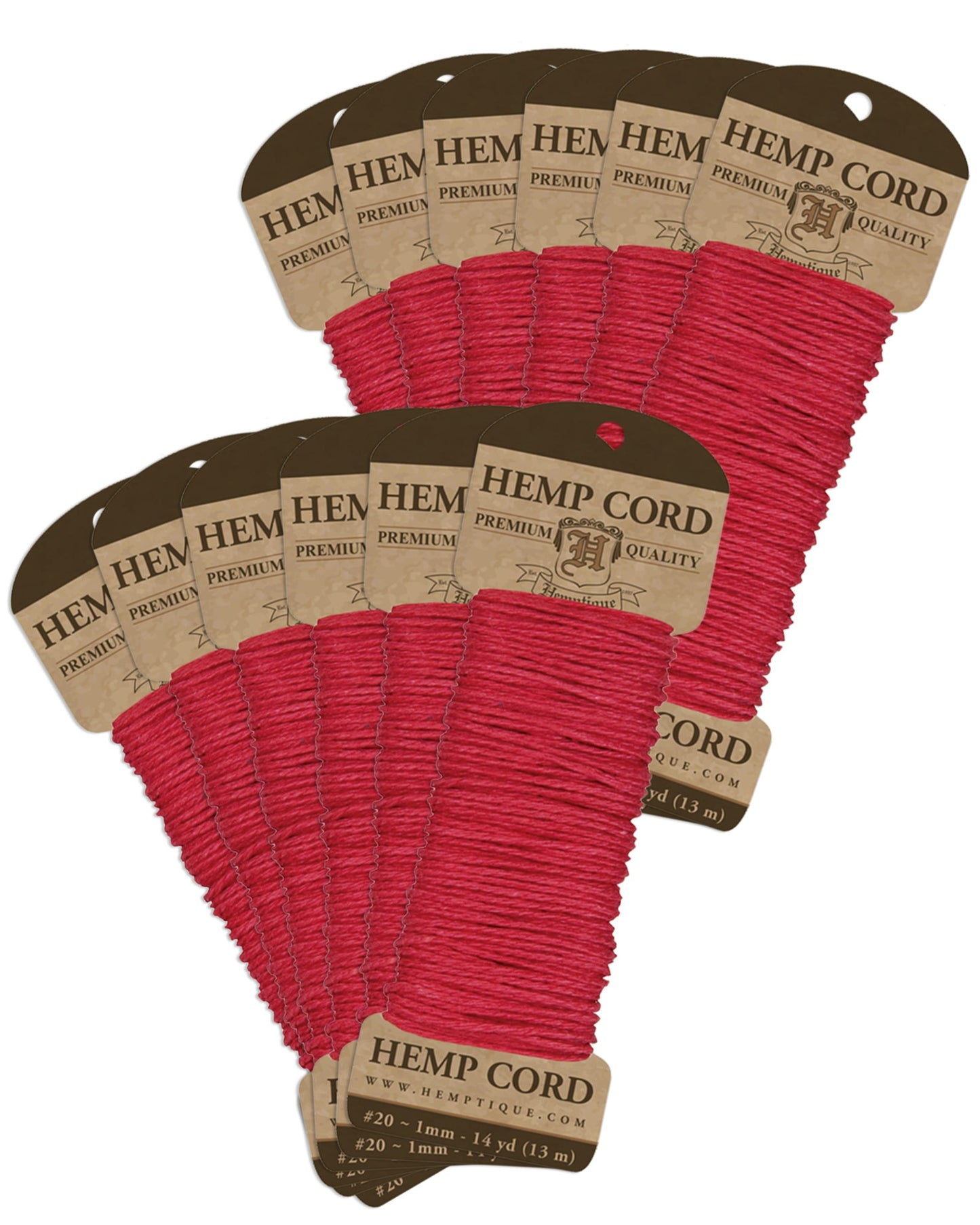 #20 Hemp Cord Long Mini Card - Value Packs