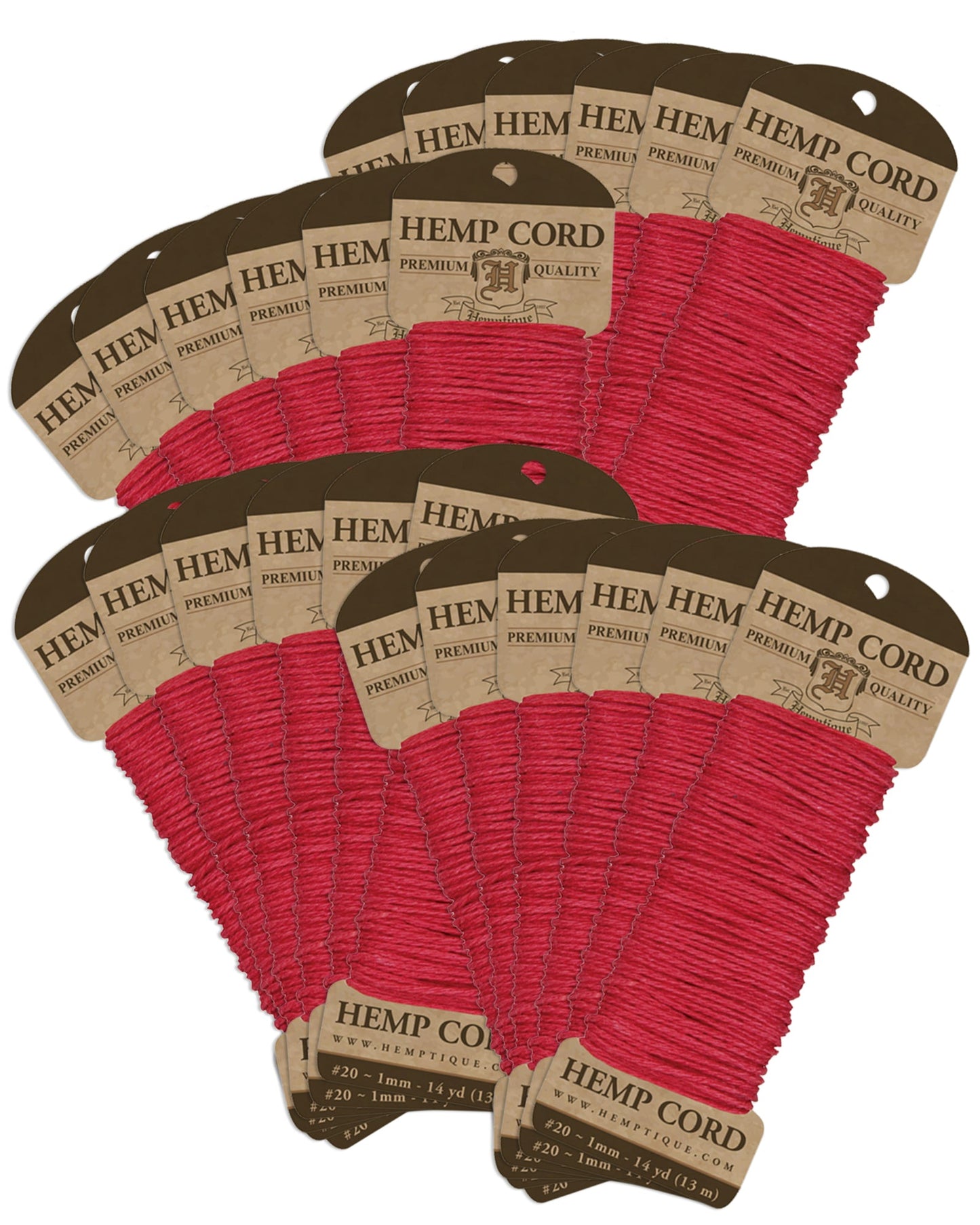 #20 Hemp Cord Long Mini Card - Value Packs