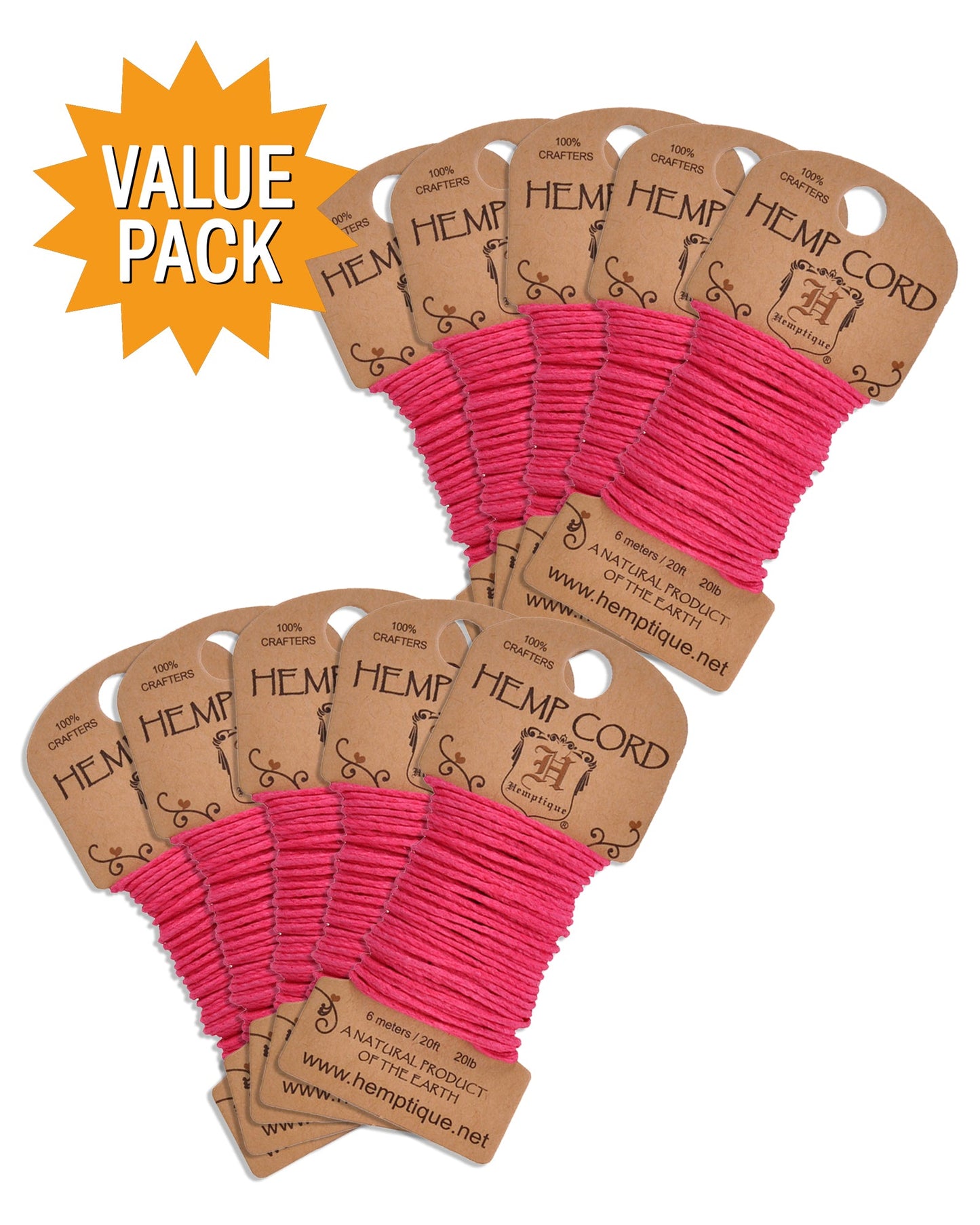 Hemp Cord Mini-Card Value Packs