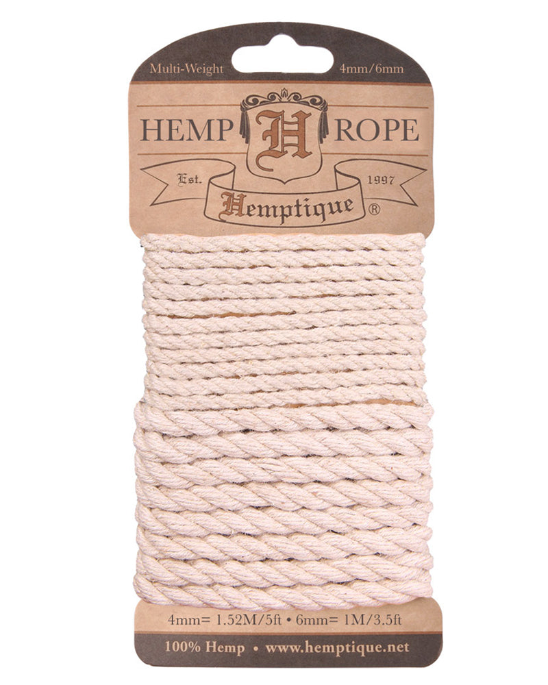 Multi-Weight Twisted Hemp Rope Cards