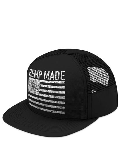 Hemp Made Black Trucker Hat