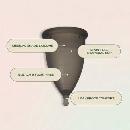 Charcoal Menstrual Cup