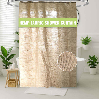Hemp Shower Curtain – Bath, Tub + Stall Sizes – Made in USA
