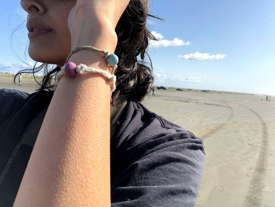 Chimney Rock, Nebraska Sand Bead Bracelet by Earth Bands — view 4