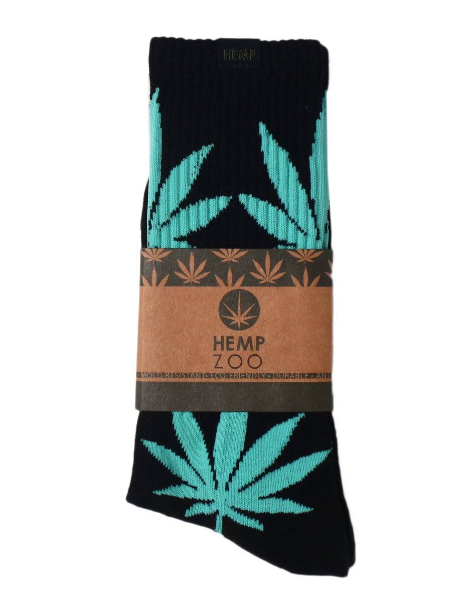 HEMP OCEAN LEAF CREW SOCKS