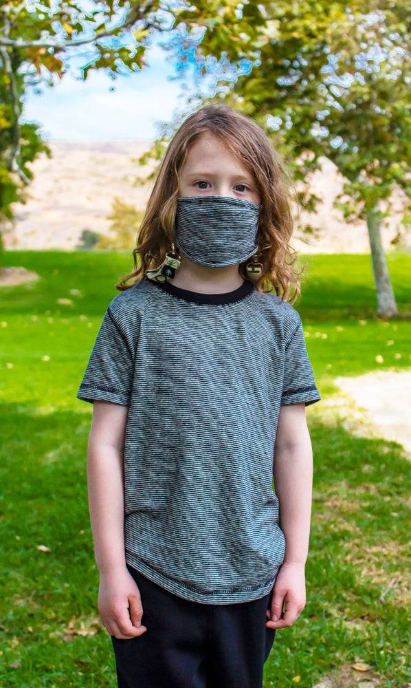 HEMP KIDS MICRO STRIPE T-SHIRT ARMOR 6-12