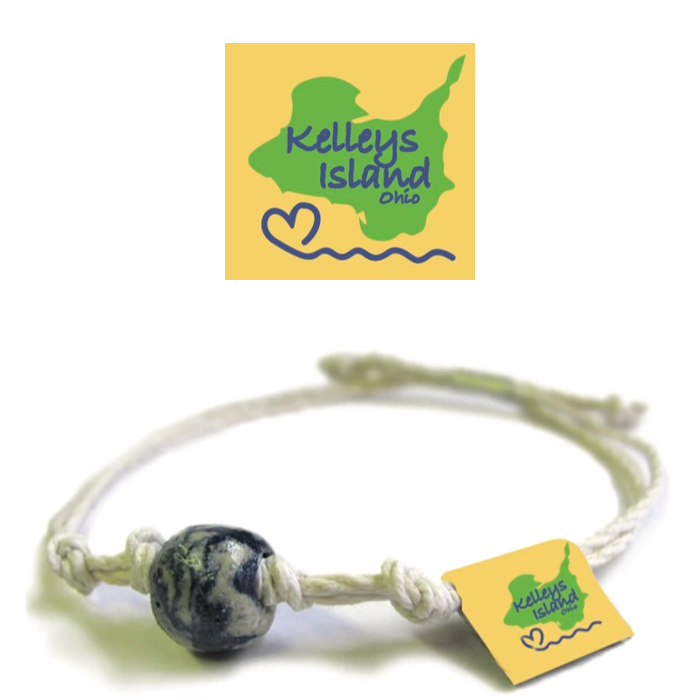 Kelleys Island Ohio Sand Bead Bracelet by Earth Bands