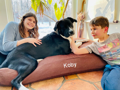 Hemp Dog Bed with CertiPUR-US Foam Fill
