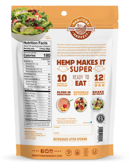 Manitoba Harvest Raw Hemp Hearts, 24 oz