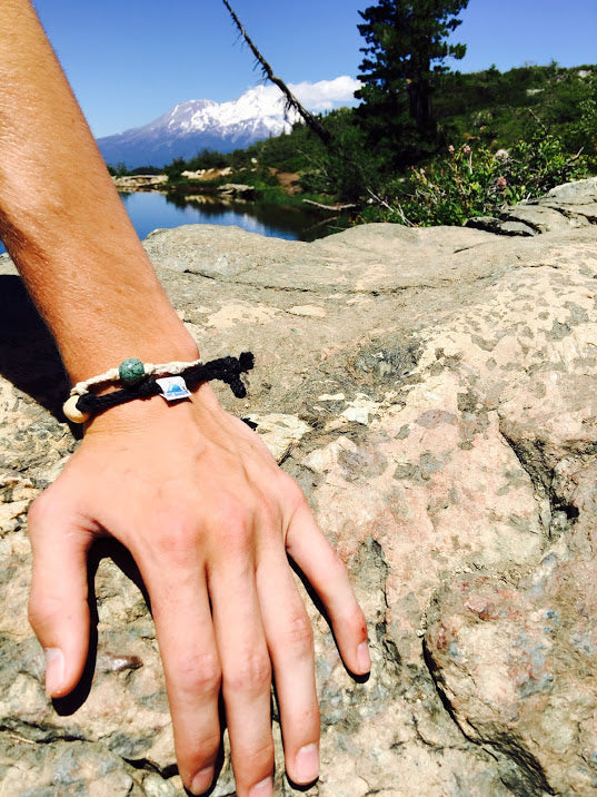Mount Shasta, California Sand Bead Bracelet by Earth Bands — view 3