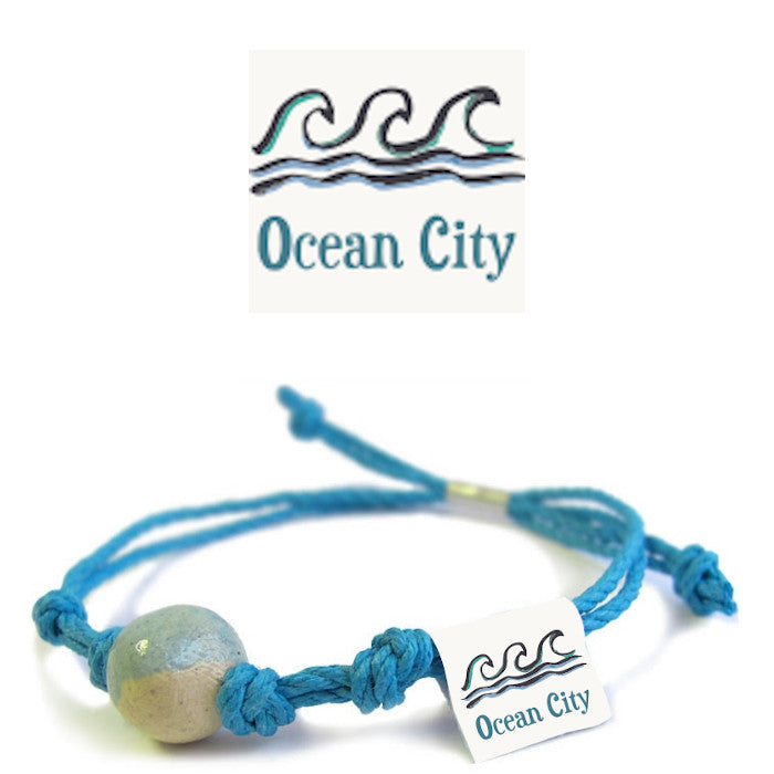 Ocean City New Jersey Sand Bead Bracelet by Earth Bands