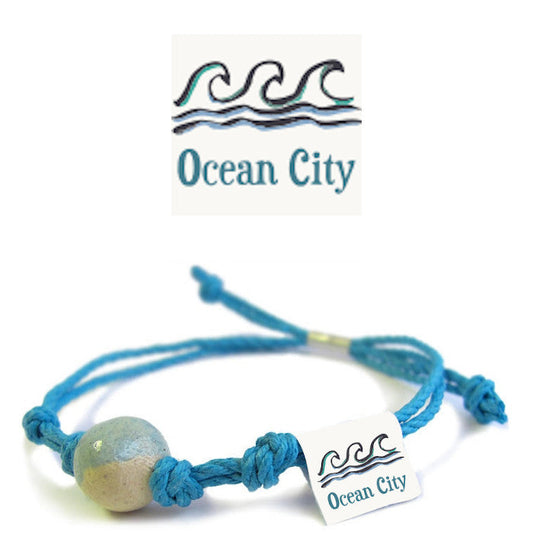 Ocean City New Jersey Sand Bead Bracelet by Earth Bands