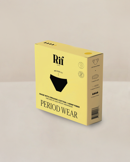 Organic Cotton and Hemp fiber Leakproof Period Undies – no PFA added - Rif Care