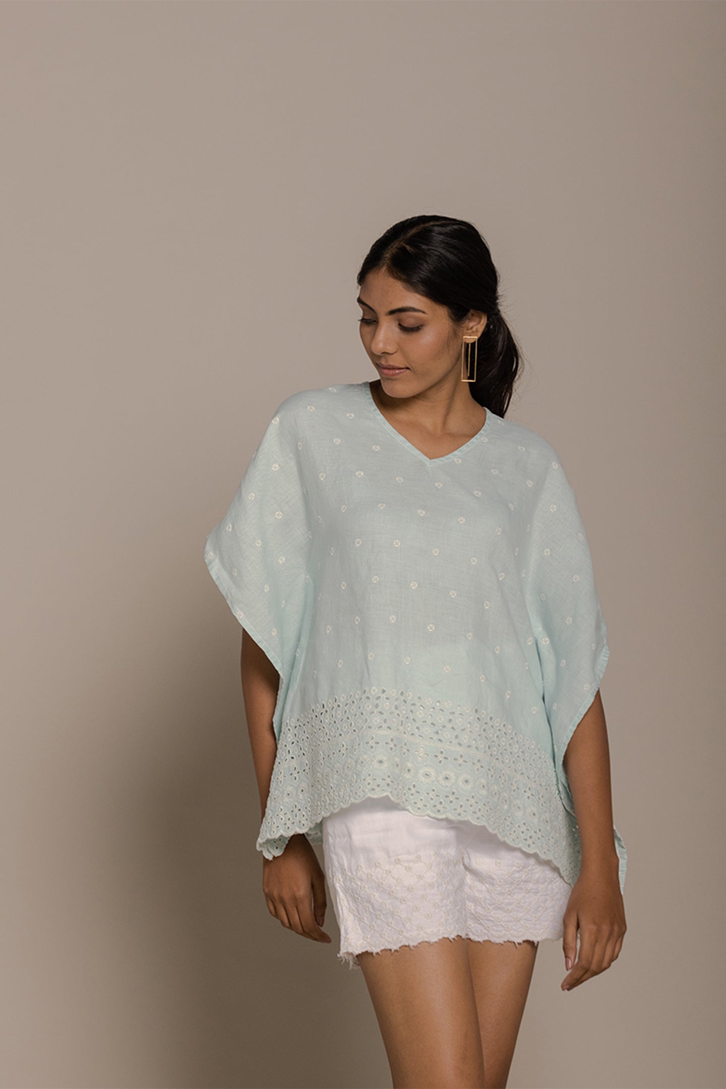 Popsicles & Carousels Mint Kaftan Top