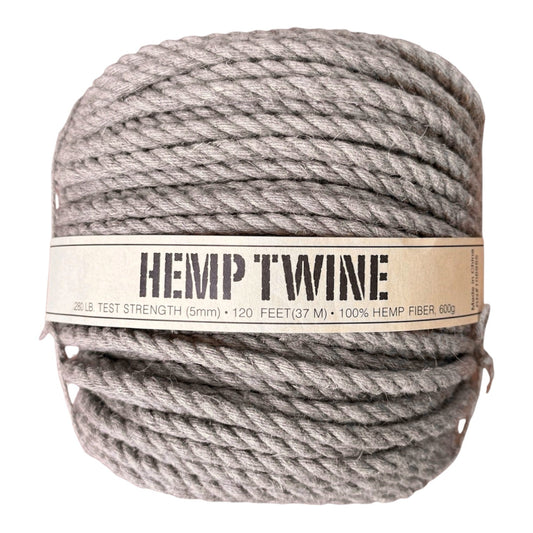 ORDER#: TWINE-5MM 100% Hemp Twine, 5mm