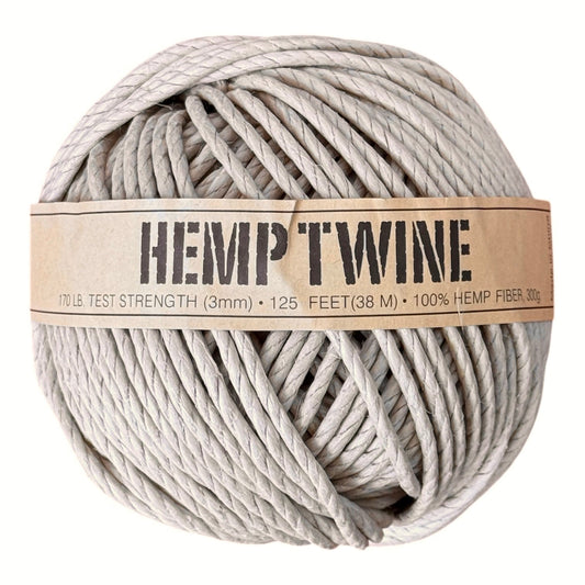 ORDER#: TWINEBALL-3MM 100% Hemp Twine, 3mm