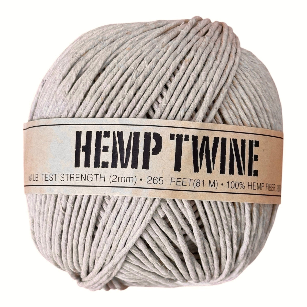 ORDER#: TWINEBALL-2MM 100% Hemp Twine, 2mm