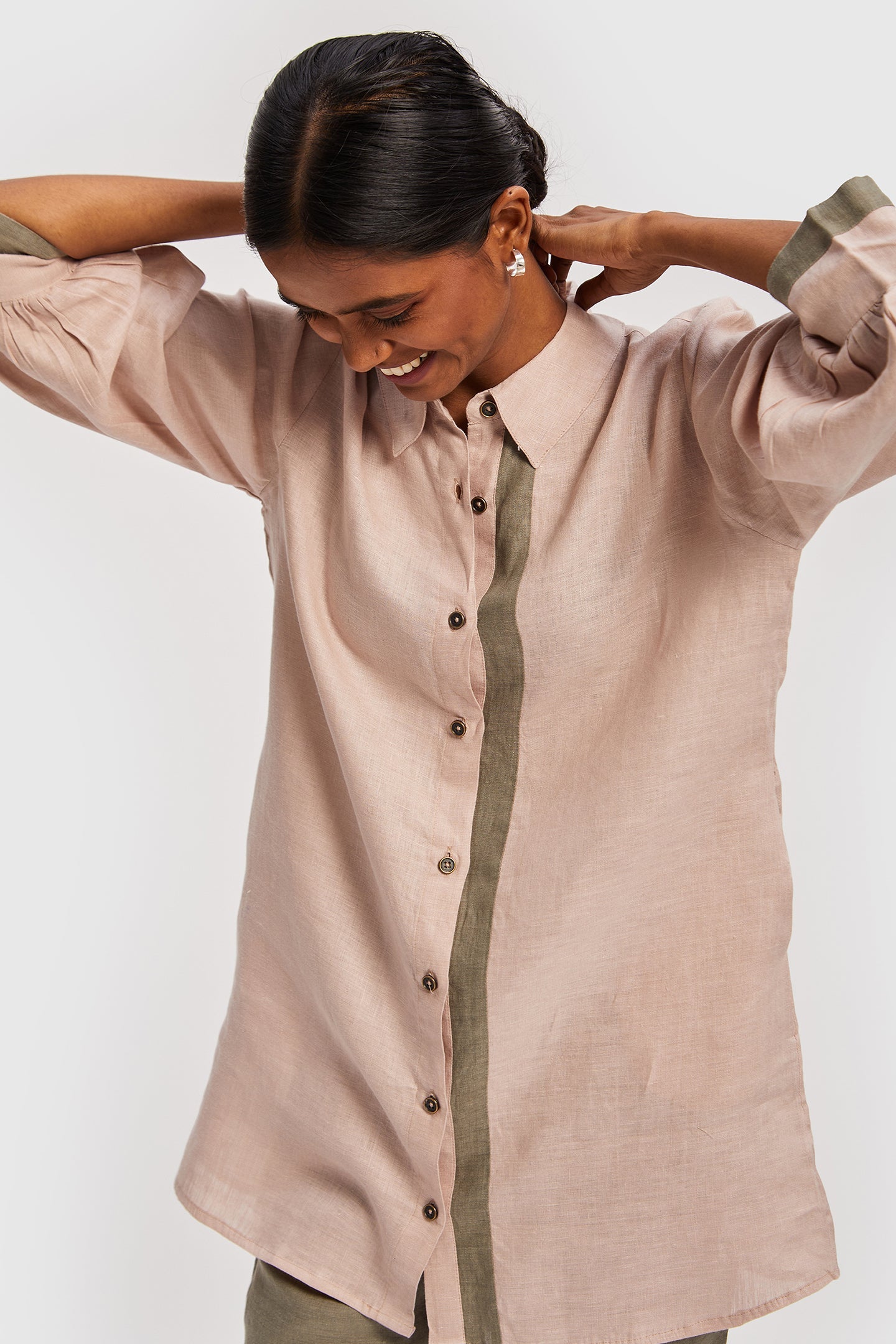 Classic Stripe Pink Shirt in Pink