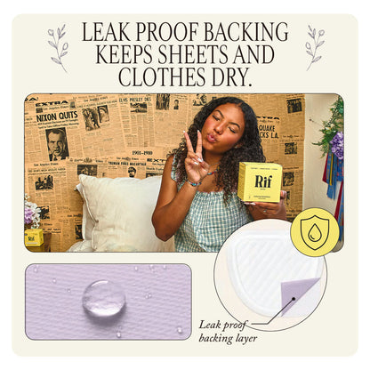 Organic Cotton and Hemp Fiber Pads with Wings- Super Absorbency