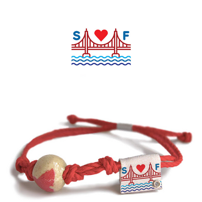 San Francisco, California Sand Bead Bracelet by Earth Bands — view 2