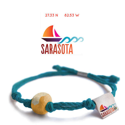 Sarasota, Florida Sand Bead Bracelet by Earth Bands