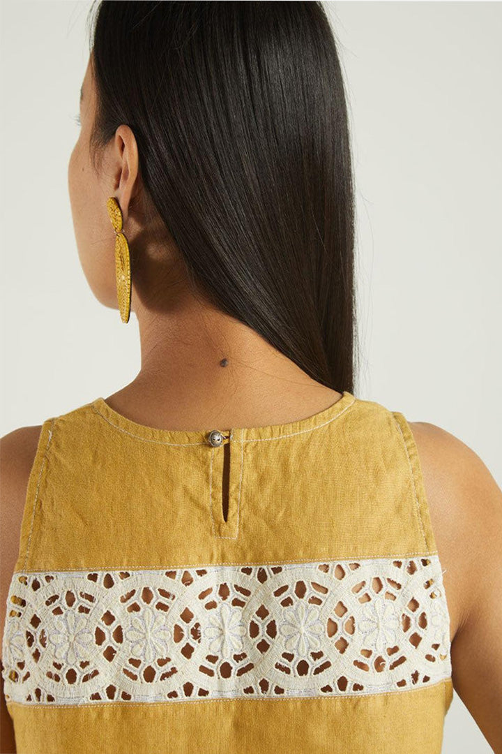 Sunshine on my Back Top in Mustard